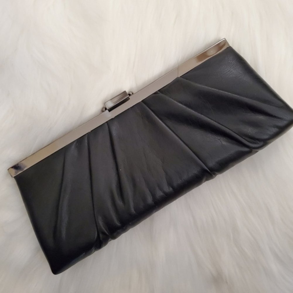 Jessica McClintock Leather Clutch